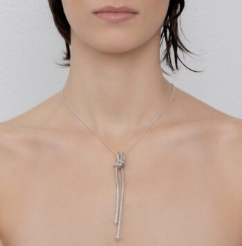 silver knot pendant